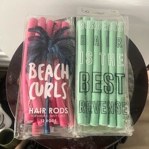 Set of two soft hair rods